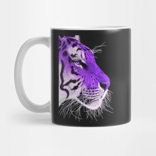 Purple and white ombre siberian tiger Mug